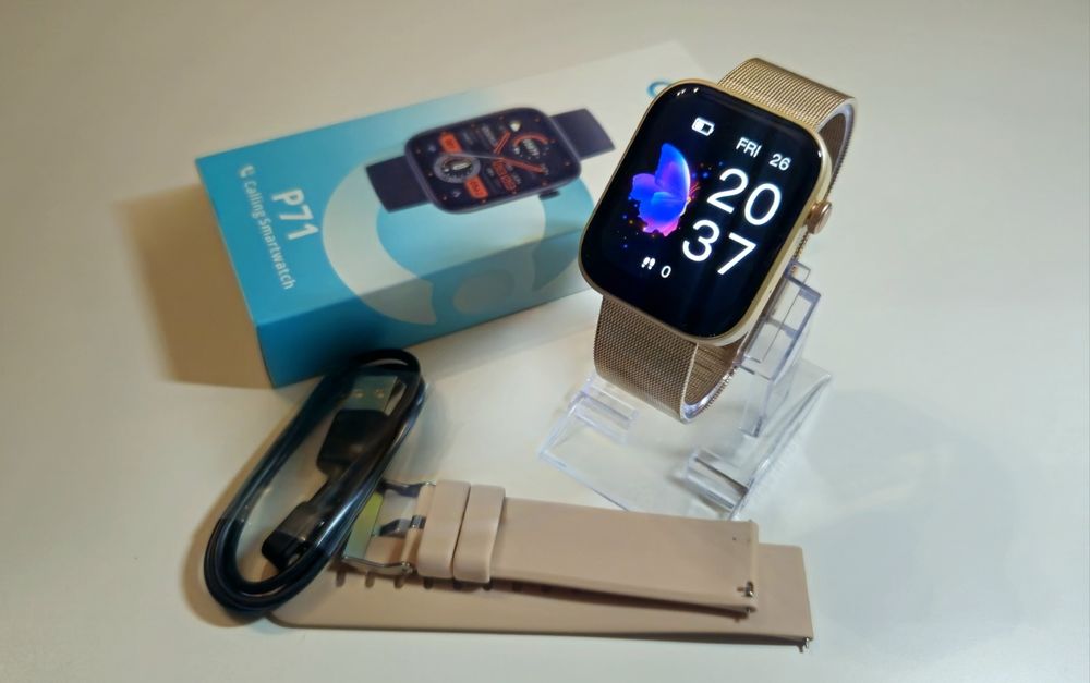 Zegarek Damski Złoty Nowy Smartwatch