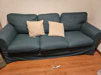 Sofa de 3 lugares cor azul marinho