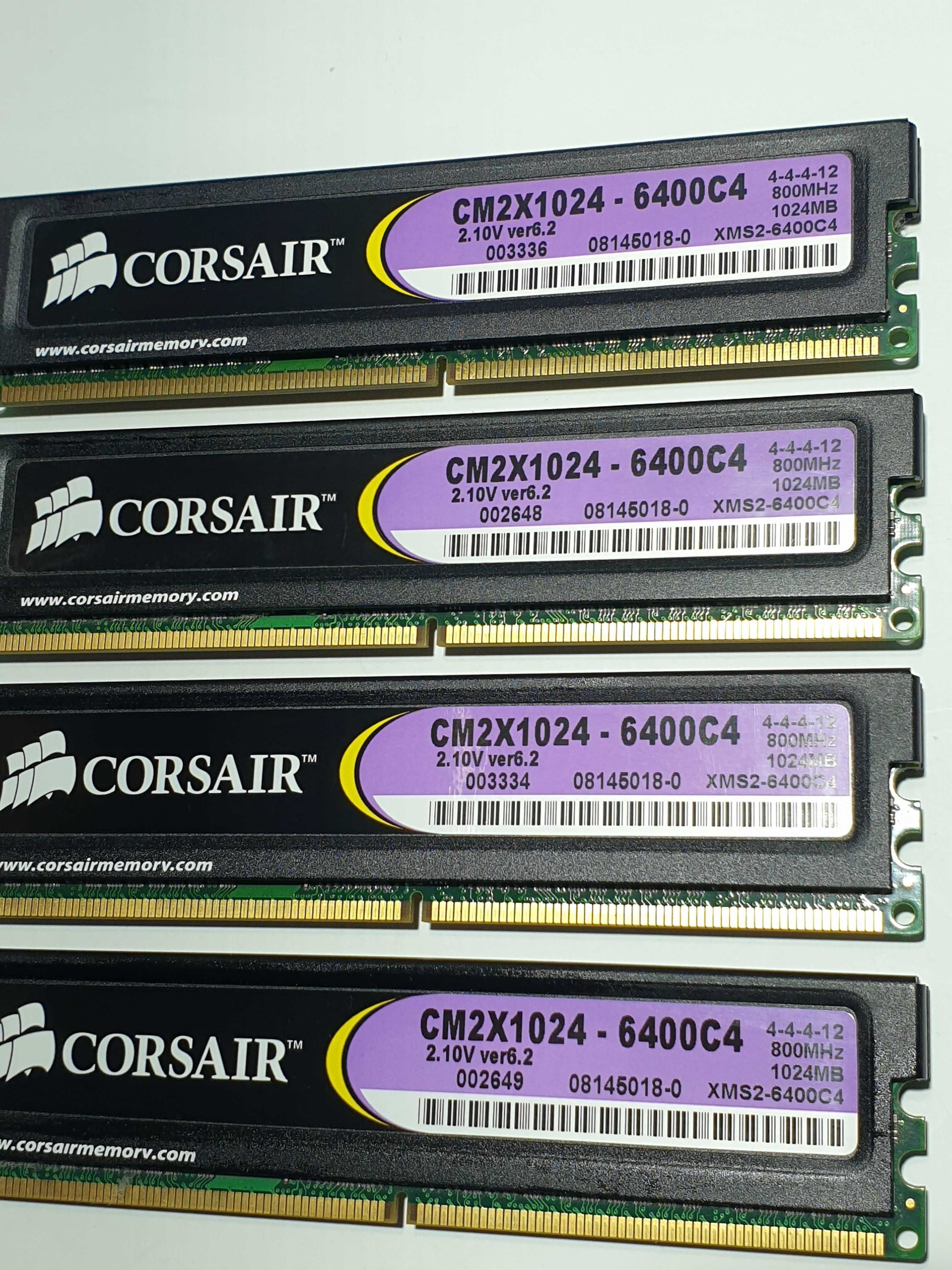 DDR2 SDRAM 2Gb,  Corsair, CM2X1024-6400, 800MHz,