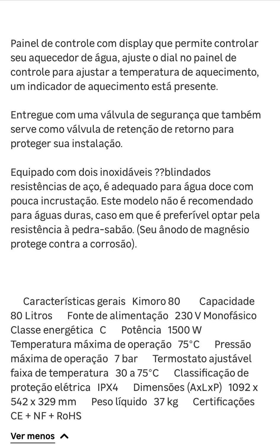 Termoacumulador kimoro sannover