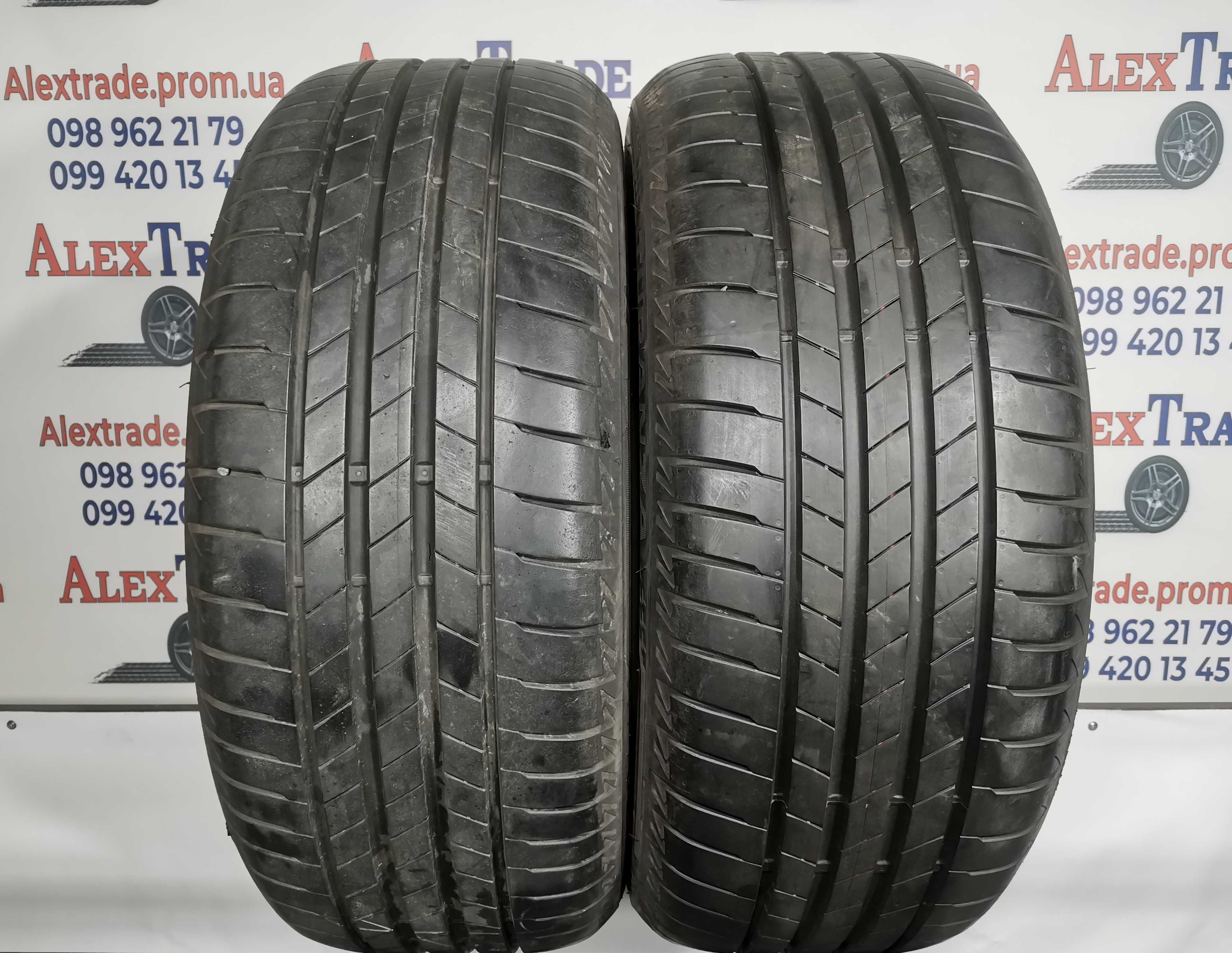 2 шт. 225/50 R18 Bridgestone Turanza T005 літні шини б/у, 6-6,5 мм