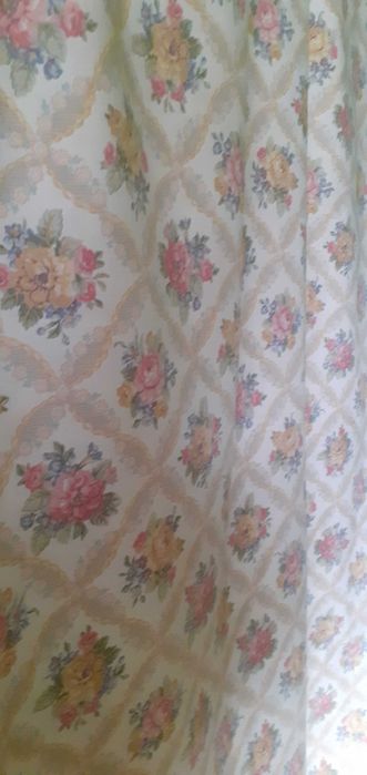 Zaslony długie bawełniane kwiaty