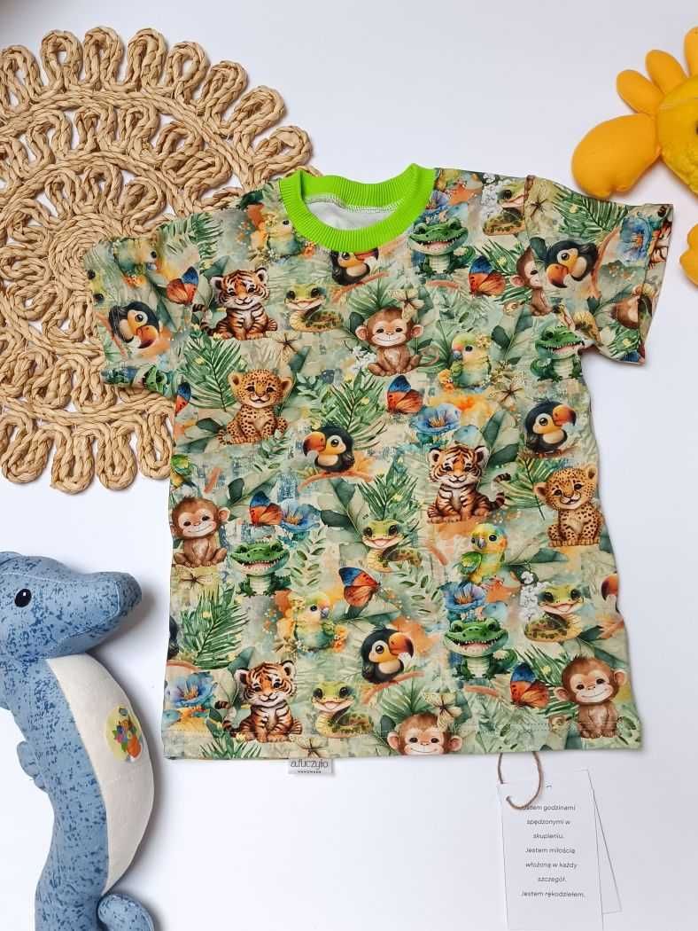 Nowy t-shirt dziecięcy rozmiar 110 handmade