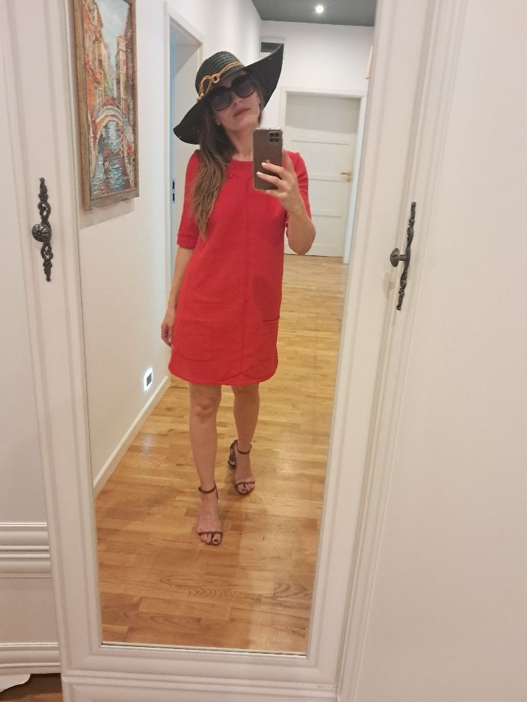 Promod sukienka czerwona