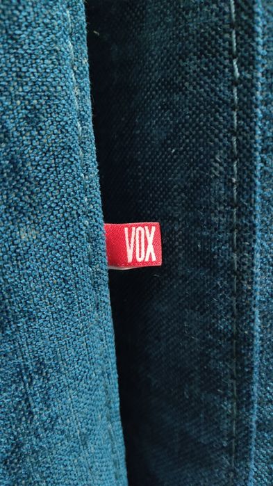 Tapicerowany narożnik Vox Cotta niebieski z funkcją spania