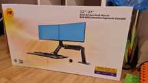 NB Uchwyt biurkowy na 2 monitory 22" - 27"