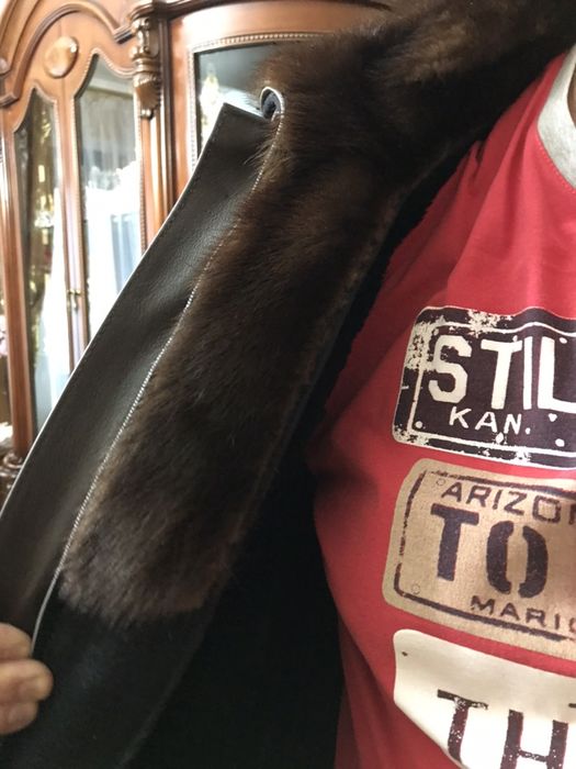 Лётная.льотна куртка,две вн.молнии,56-5, овчина, норка, соболь, новая