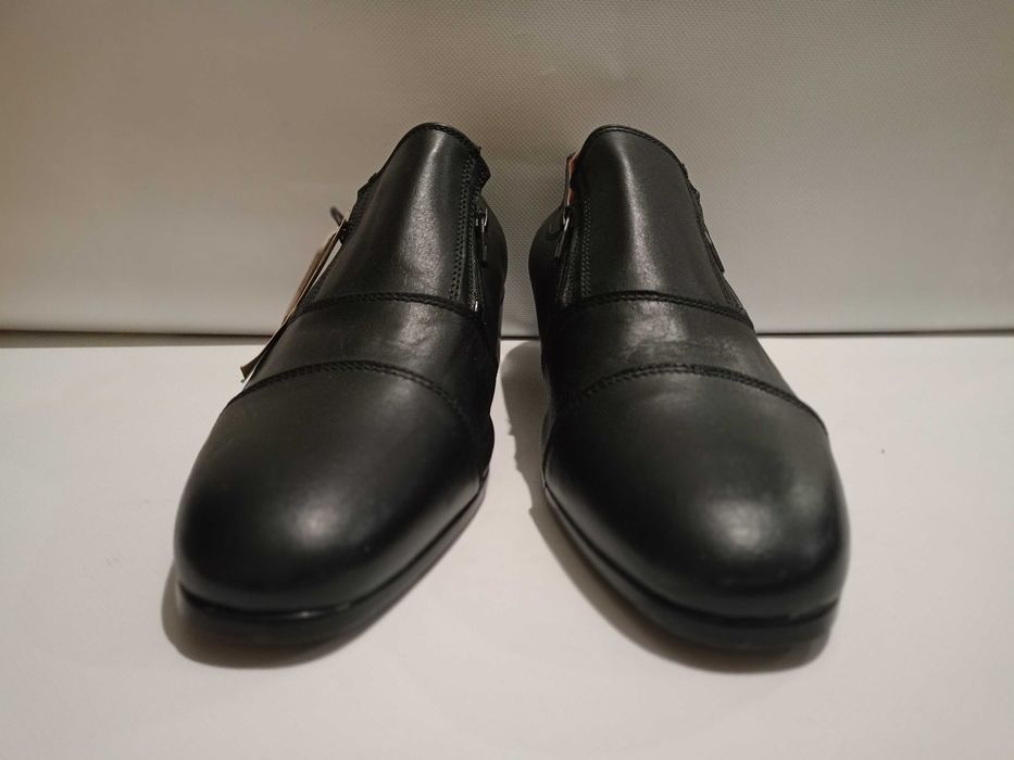 Мужские кожаные туфли американского бренда SoftWalk р. 45