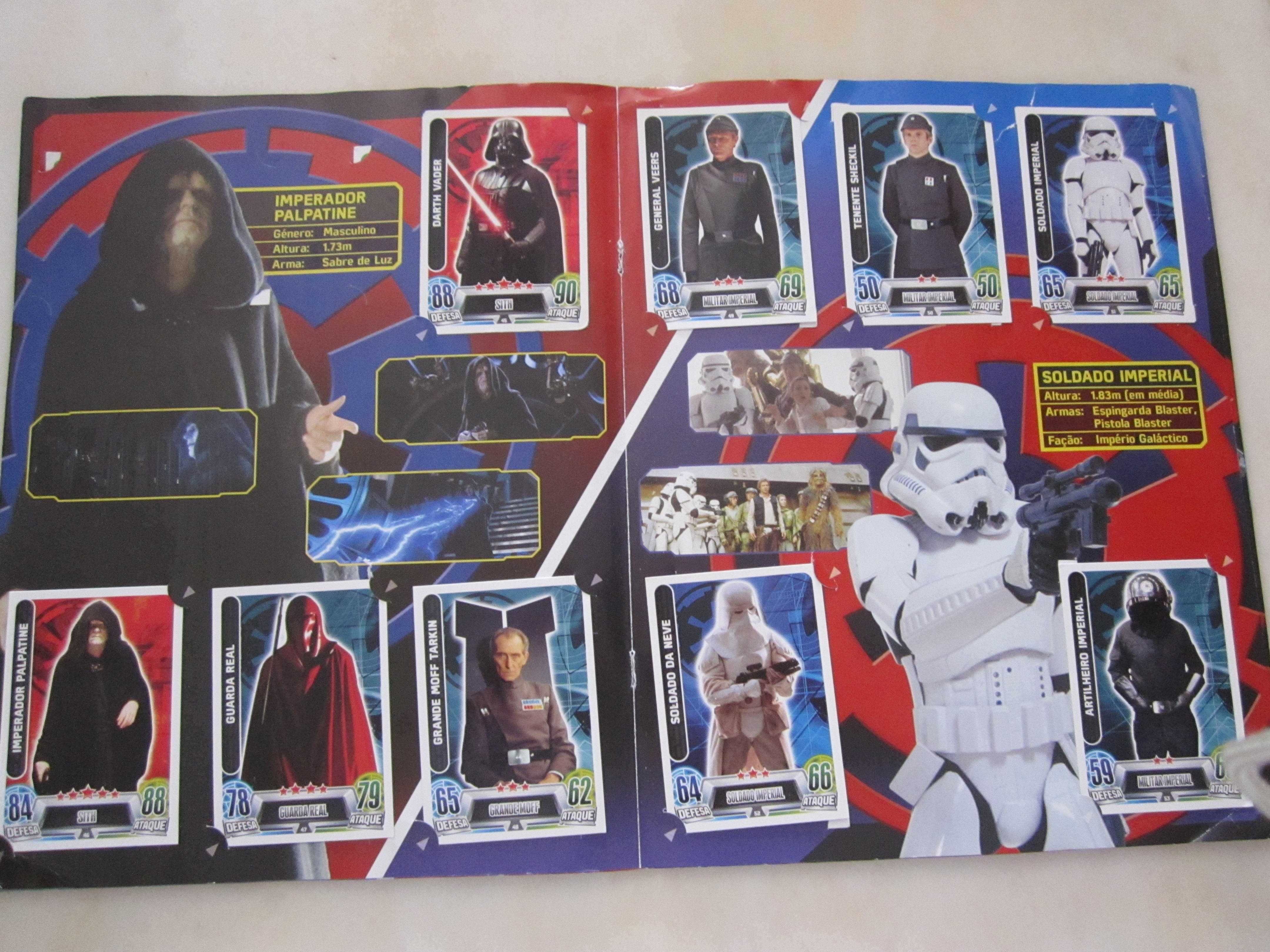 Caderneta completa : Star Wars Cartas Continente