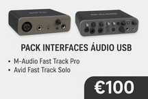 PROMOÇÃO - Interfaces M-Audio Fast Track Pro + Avid Fast Track Solo