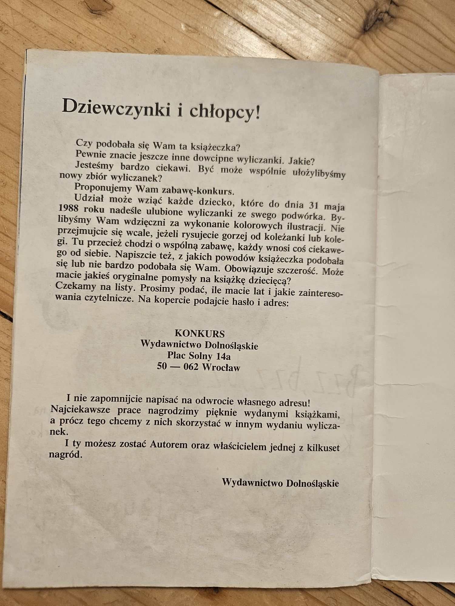 Ene due rabe- wyliczanki Wydawnictwo Dolnośląskie Wrocław