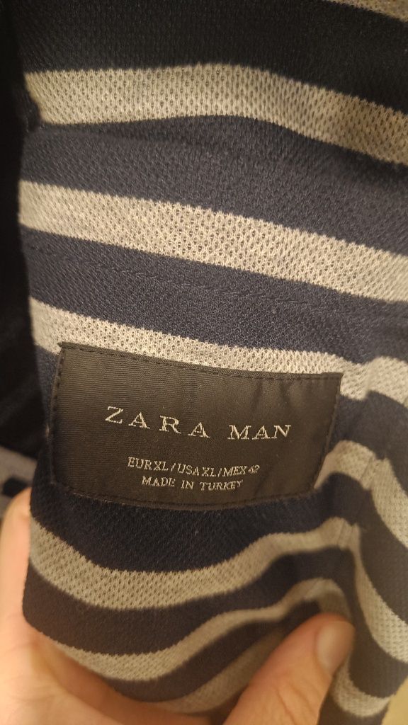 Marynarka Zara Man bawełniana taliowana rozm l/xl pasy