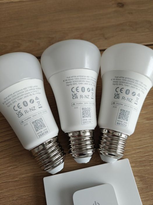 Sprzedam Nowy zestaw żarówek Hue white ambiance 8.1W matter