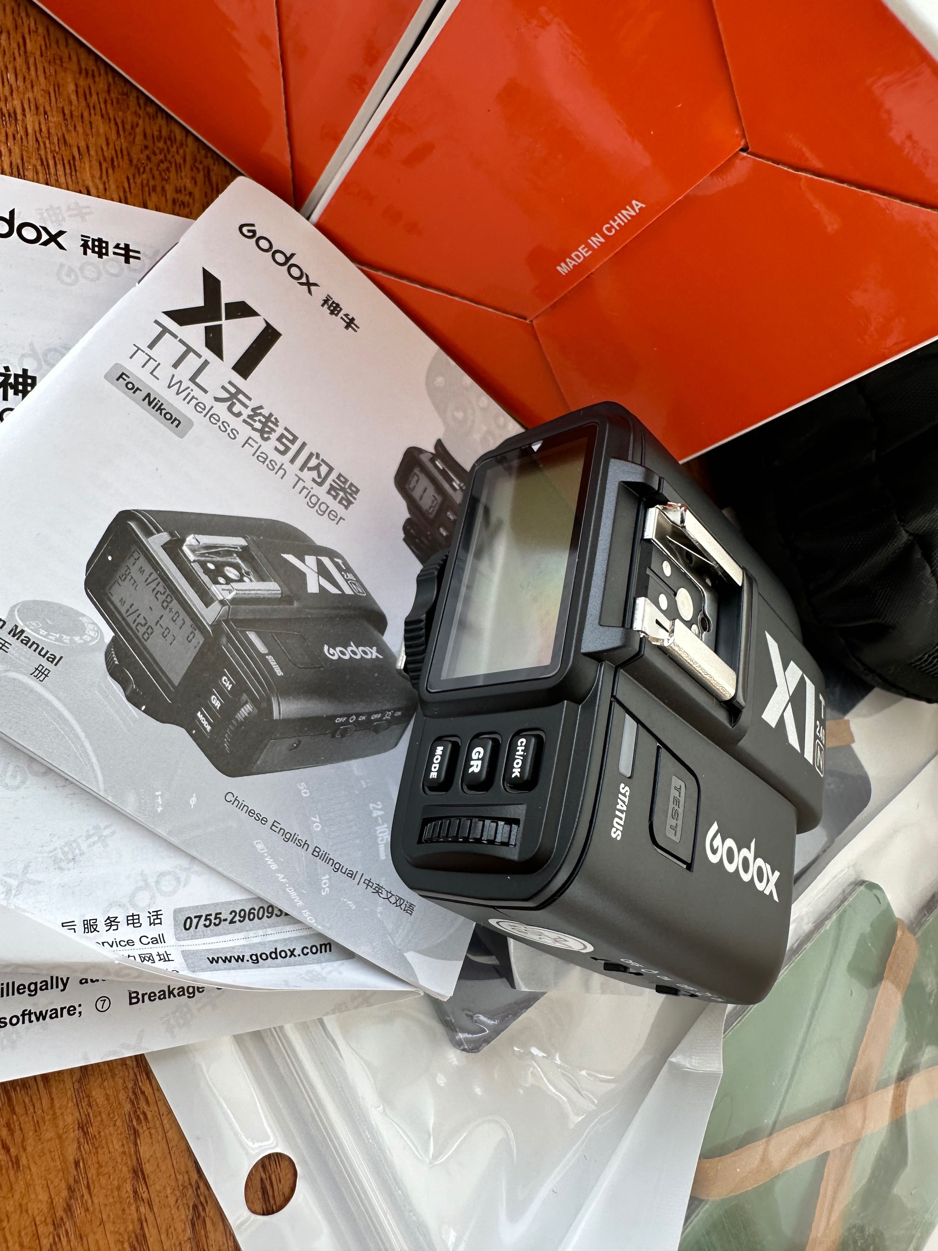 Набір Godox 2 спалахи TT685+синхронізатор X1+інші додатки для Nikon