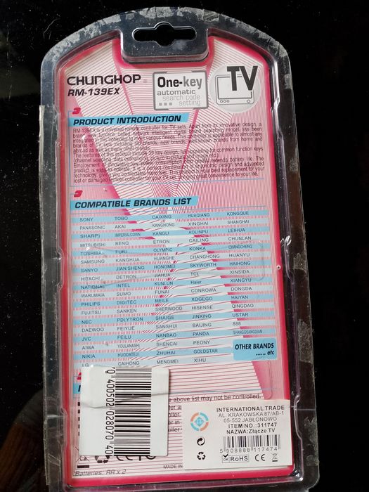 Pilot uniwersalny nowy