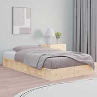 Rama łóżka, 100x200 cm, z litego drewna