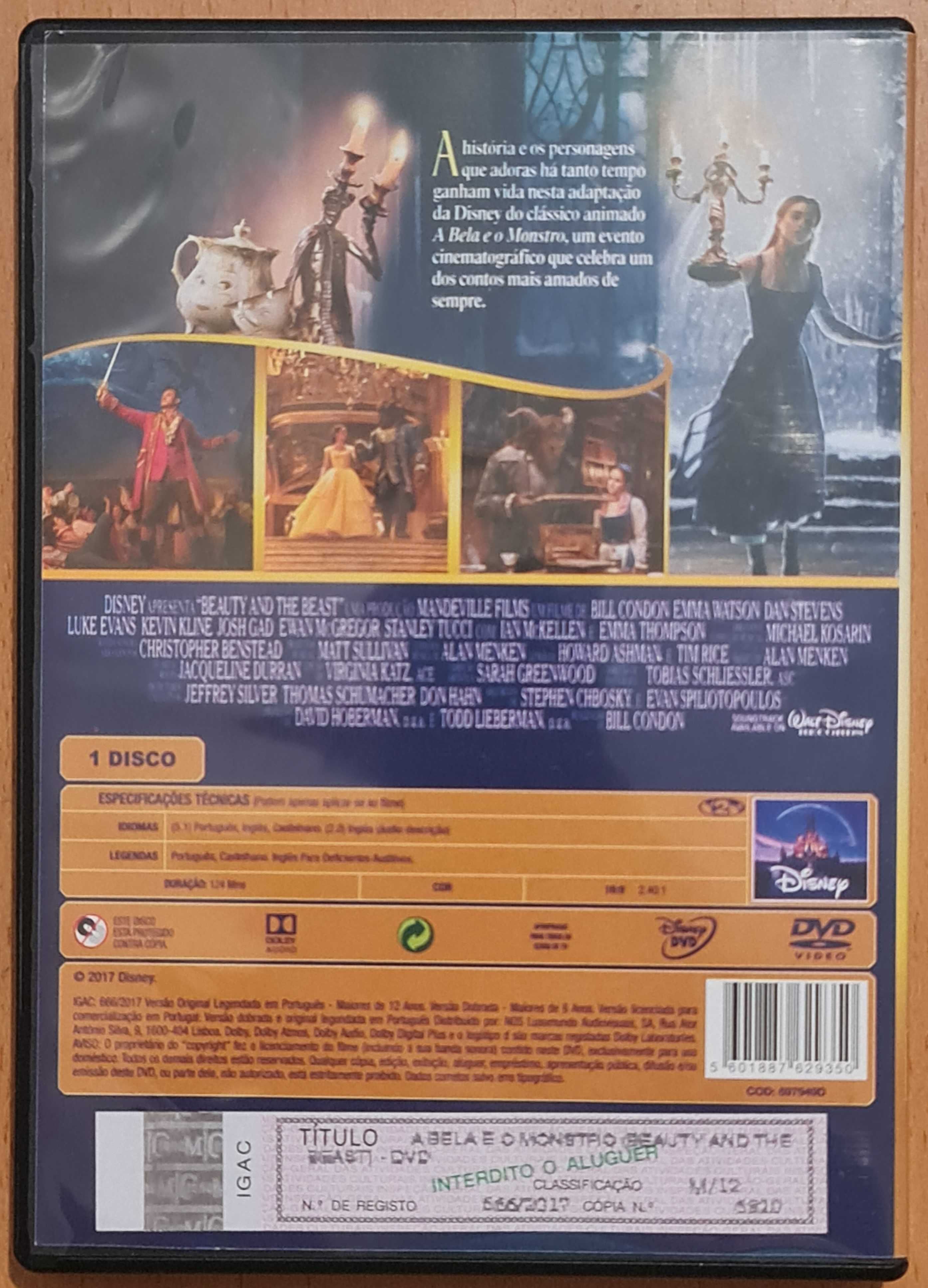 Filme DVD original A Bela e o Monstro