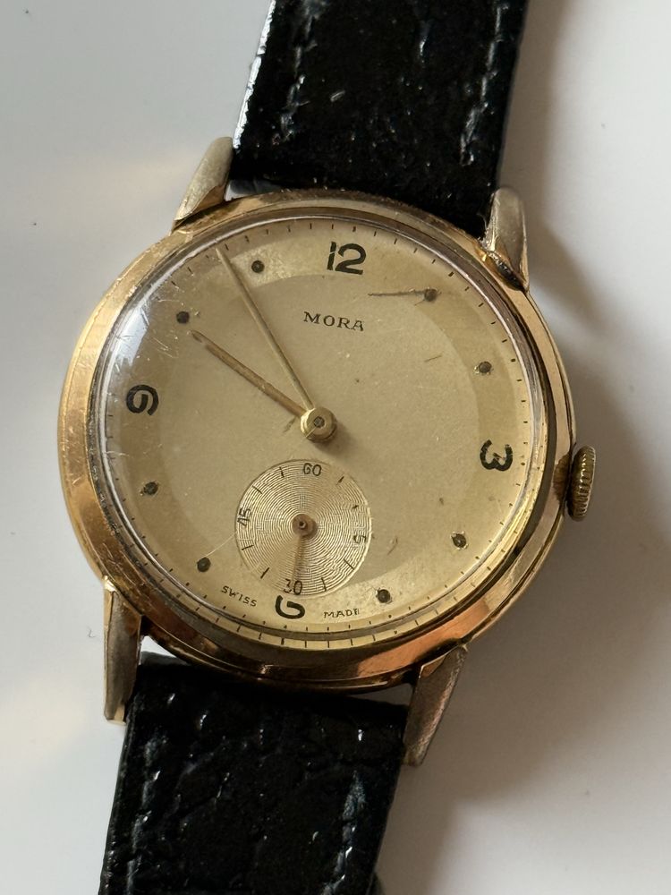 Zegarek meski Mora Swiss made, 15 jewels, 35mm bez koronki