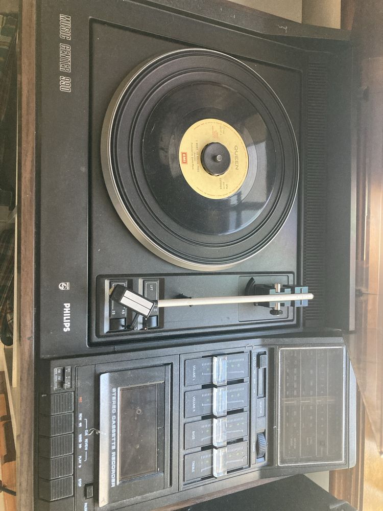 2 Leitor de vinil philips music center 990