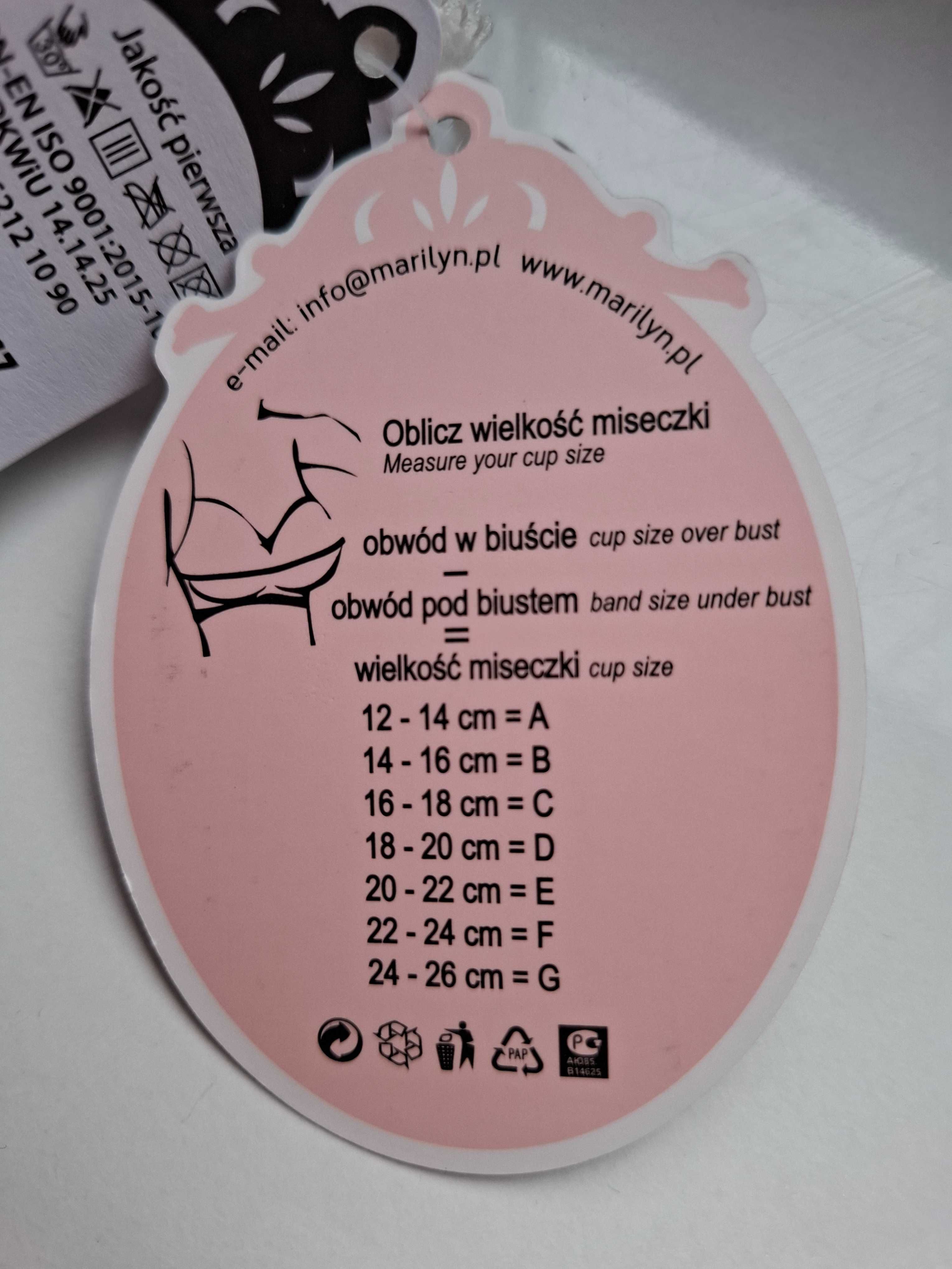 MARILYN Poupée biały biustonosz 65E