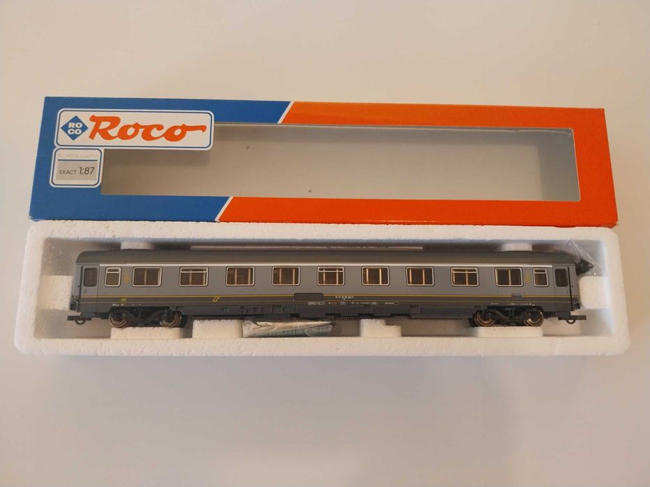 Zestaw 2 wagonów FS typu Eurofirma: 1 + 2 klasa ROCO jak PIKO skala h0