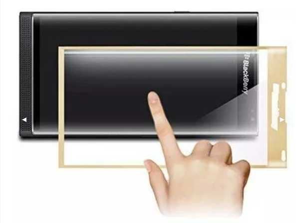 Blackberry Priv 3D Szkło ochronne PRZEZROCZYSTE / ZŁOTE protektor