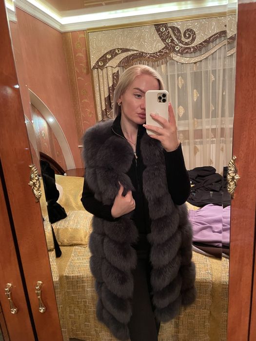 Жилетка из меха песца