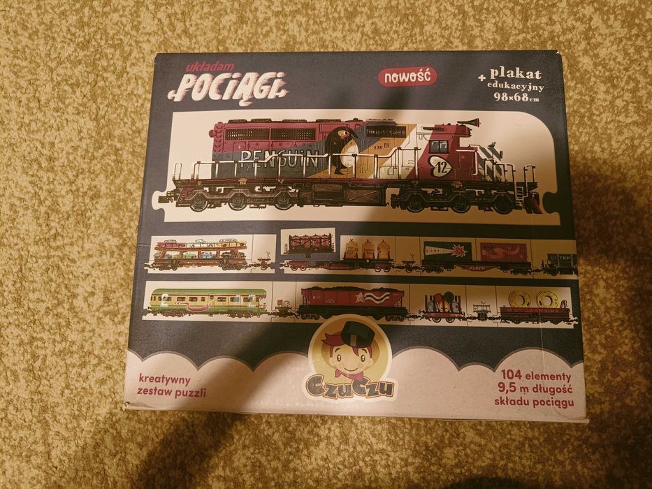 Układam pociągi puzzle Czu Czu