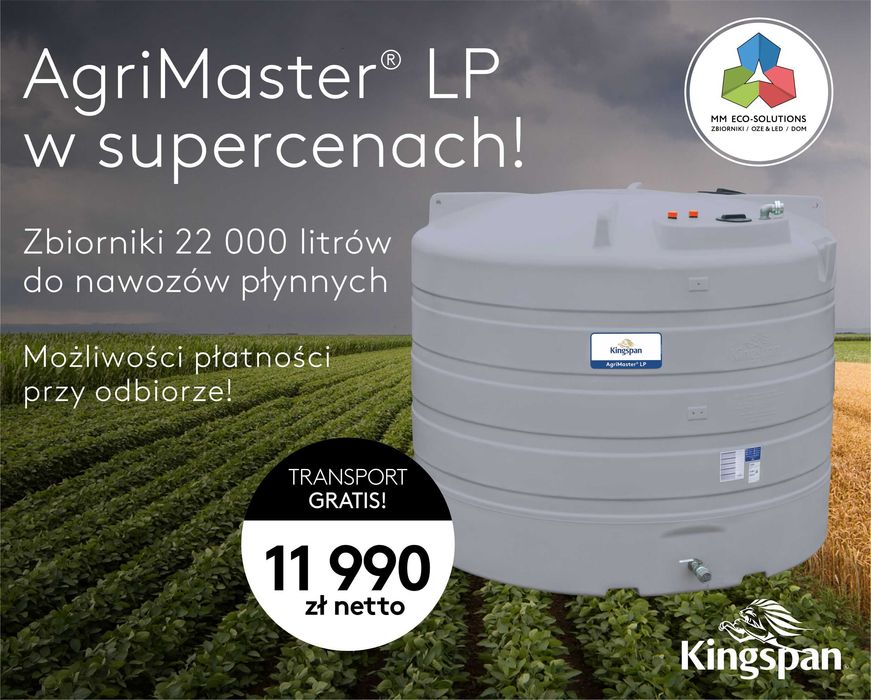 Zbiornik na RSM, Nawozy AgriMaster 22000 L Kingspan