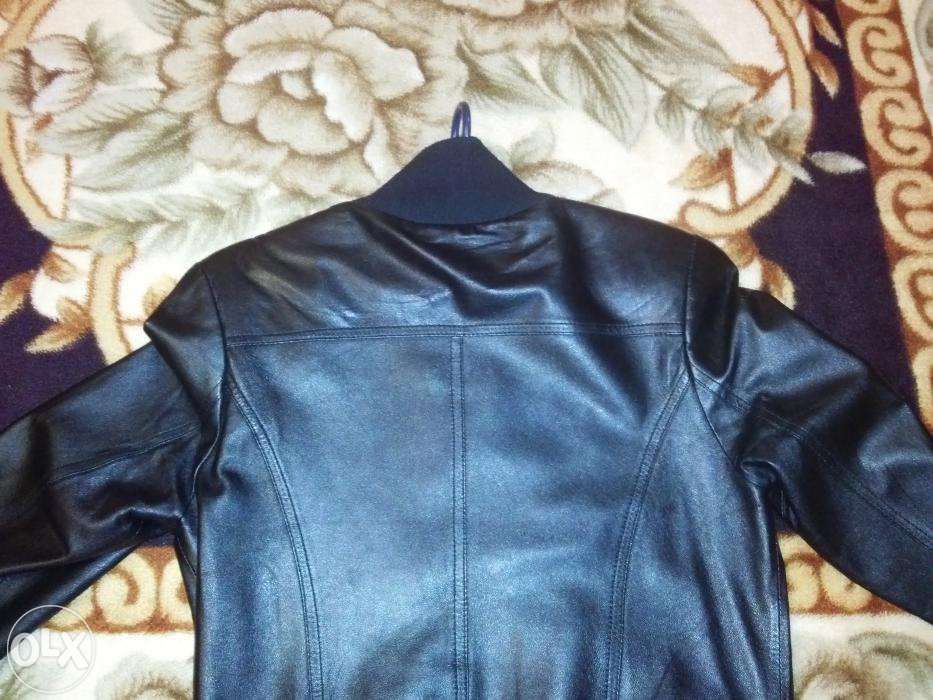 куртка кожа натуральная, черная, 40-42 размер