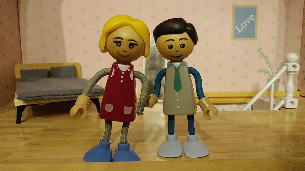 Drewniany domek dla lalek Playtive 80 cm stan bdb