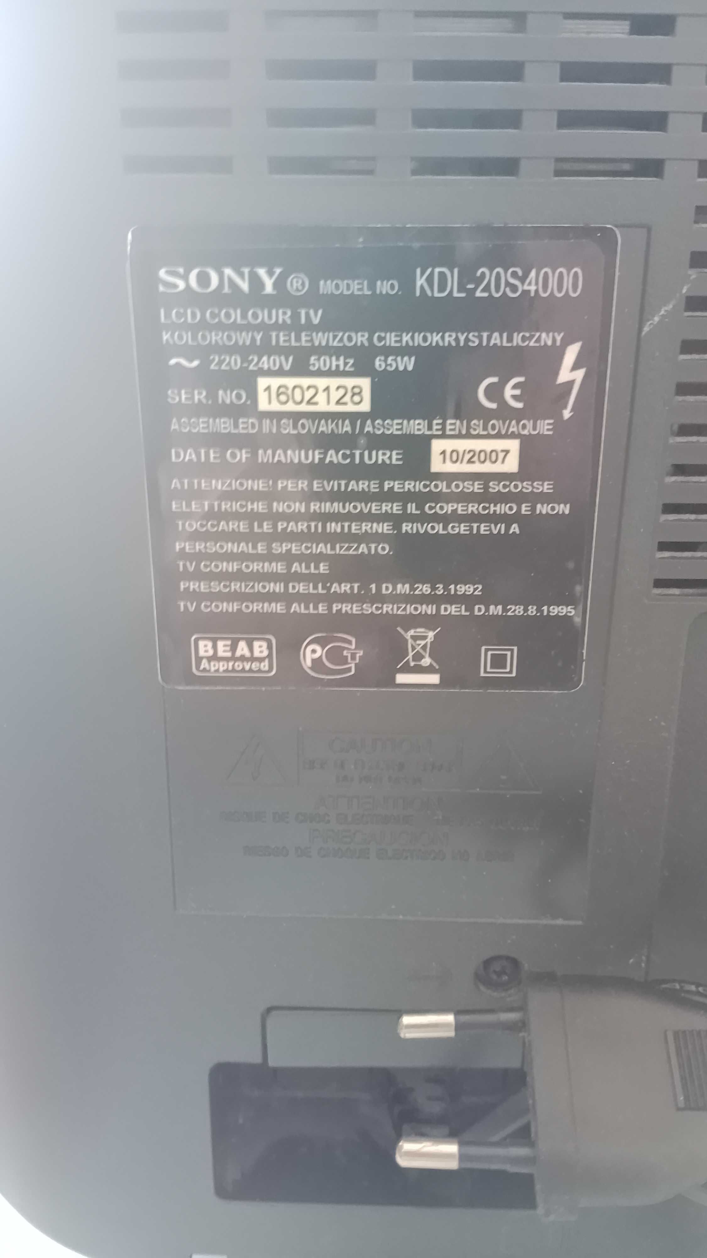 Телевізор Sony KDL-20S4000U