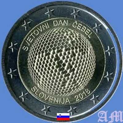 Eslovénia  2€ Moeda Abelha