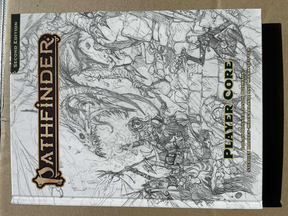 Pathfinder 2e Player Core Sketch Cover - nieużywany