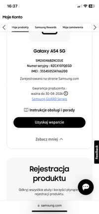 Samsung a54  5g 8/128gb jak nowy