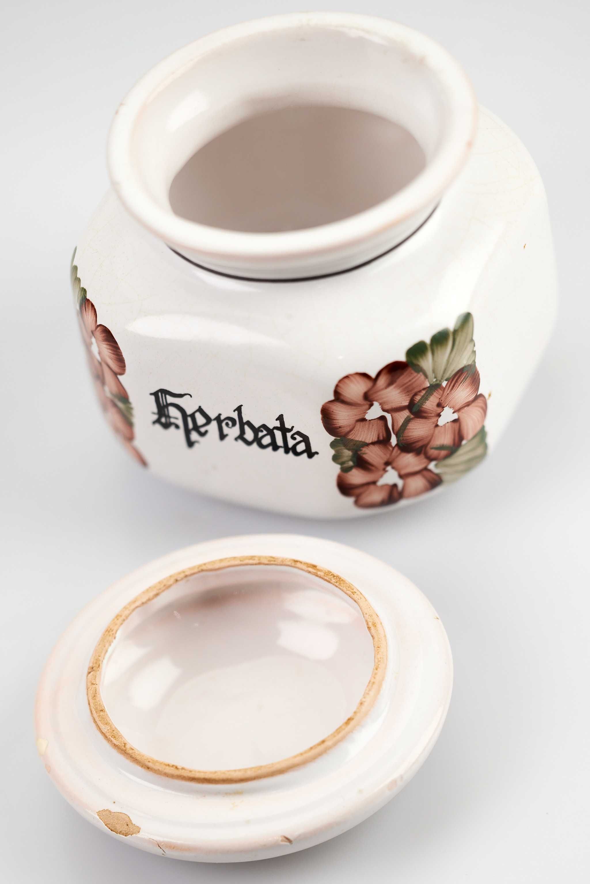 ceramiczny pojemnik na herbatę