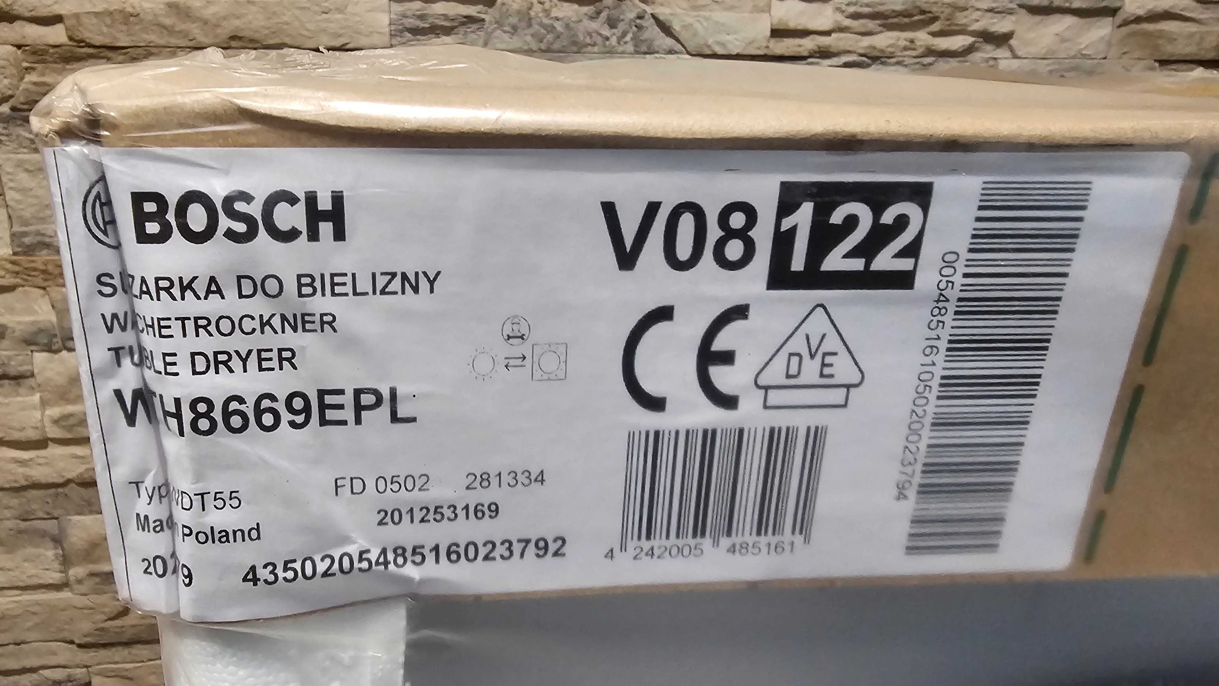 Suszarka Bosch Serie 4 WTH8669EPL, Pompa ciepła, Nowa!!!