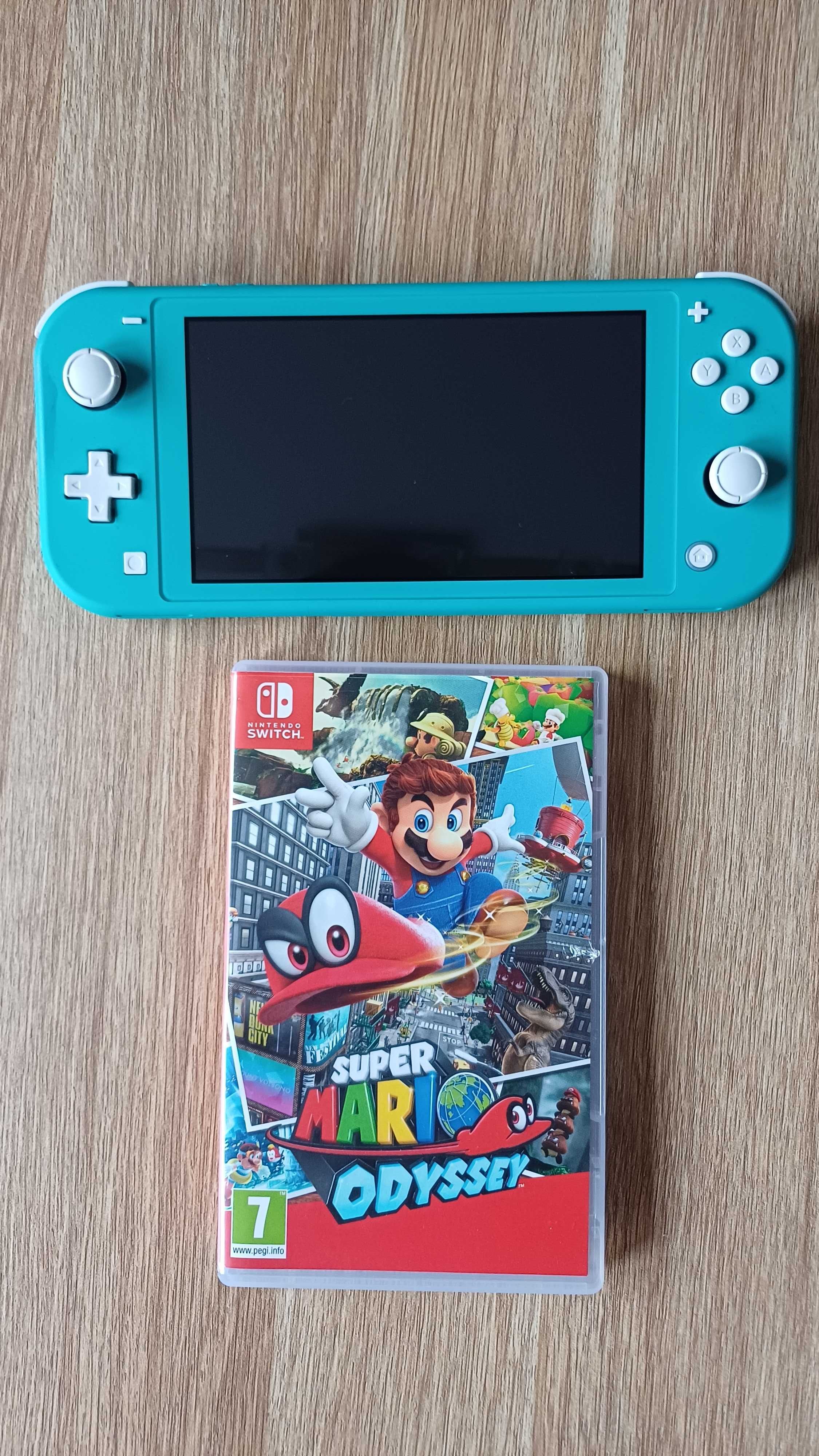 Konsola NINTENDO Switch Lite Turkusowa +gra SUPER MARIO