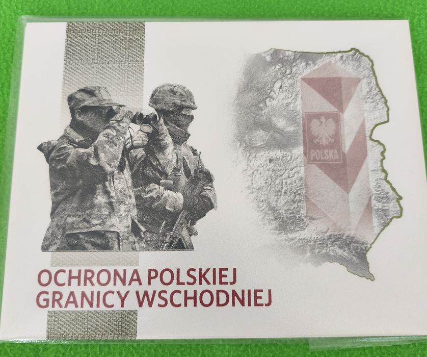 Banknot kolekcjonerski 20 zł Ochrona granicy -duży folder PWPW