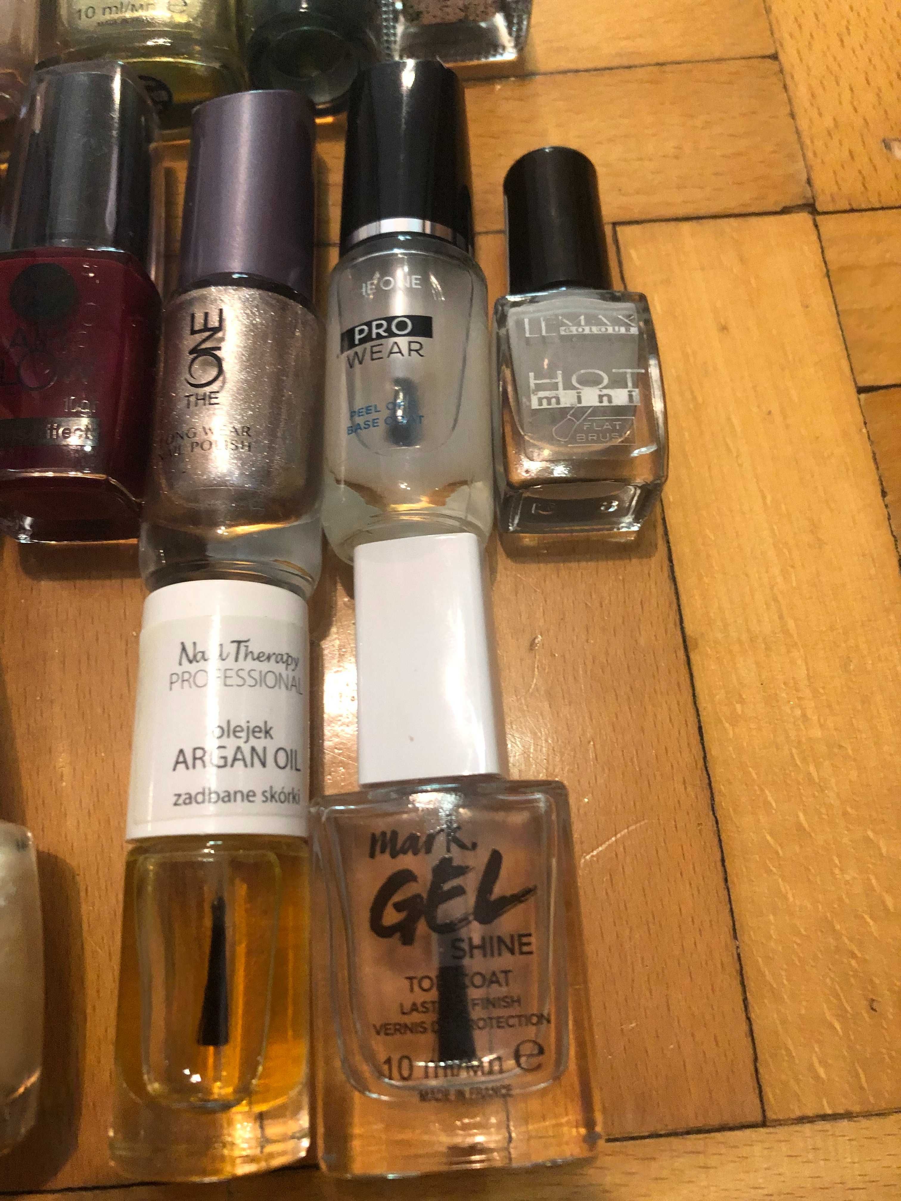 Lakiery do paznokci 19 szt + baza + top coat + odżywka do skórek