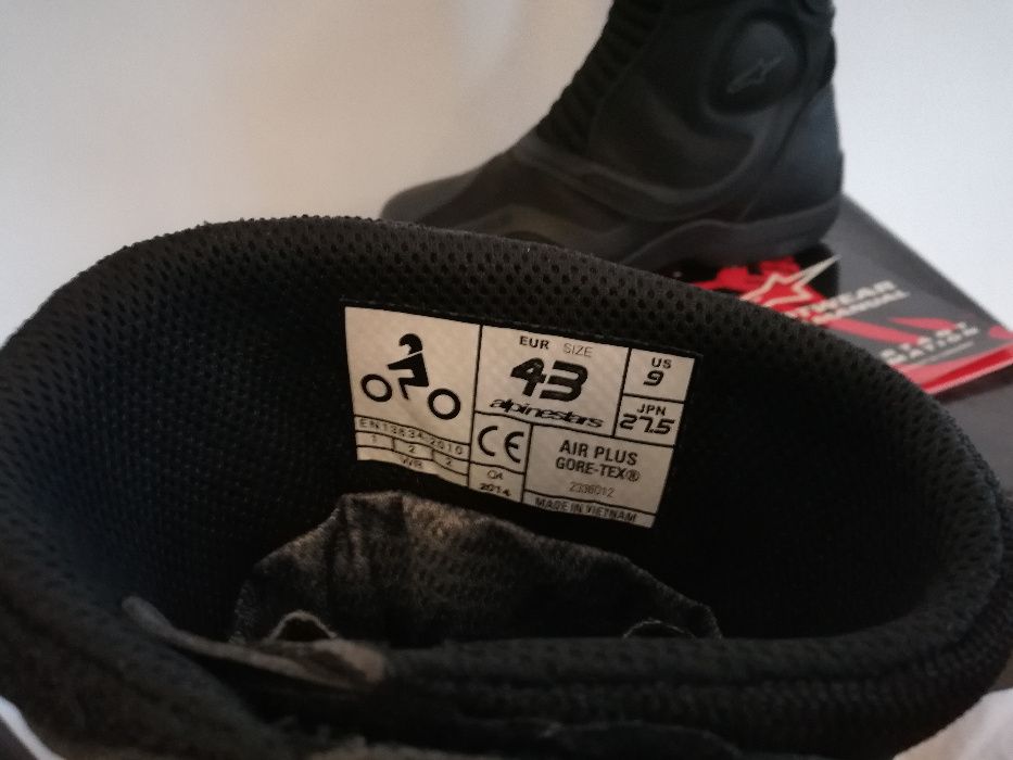 BUTY ALPINESTARS AIR PLUS gore-tex rozm. 41-43 / membrana sidi tcx xpd