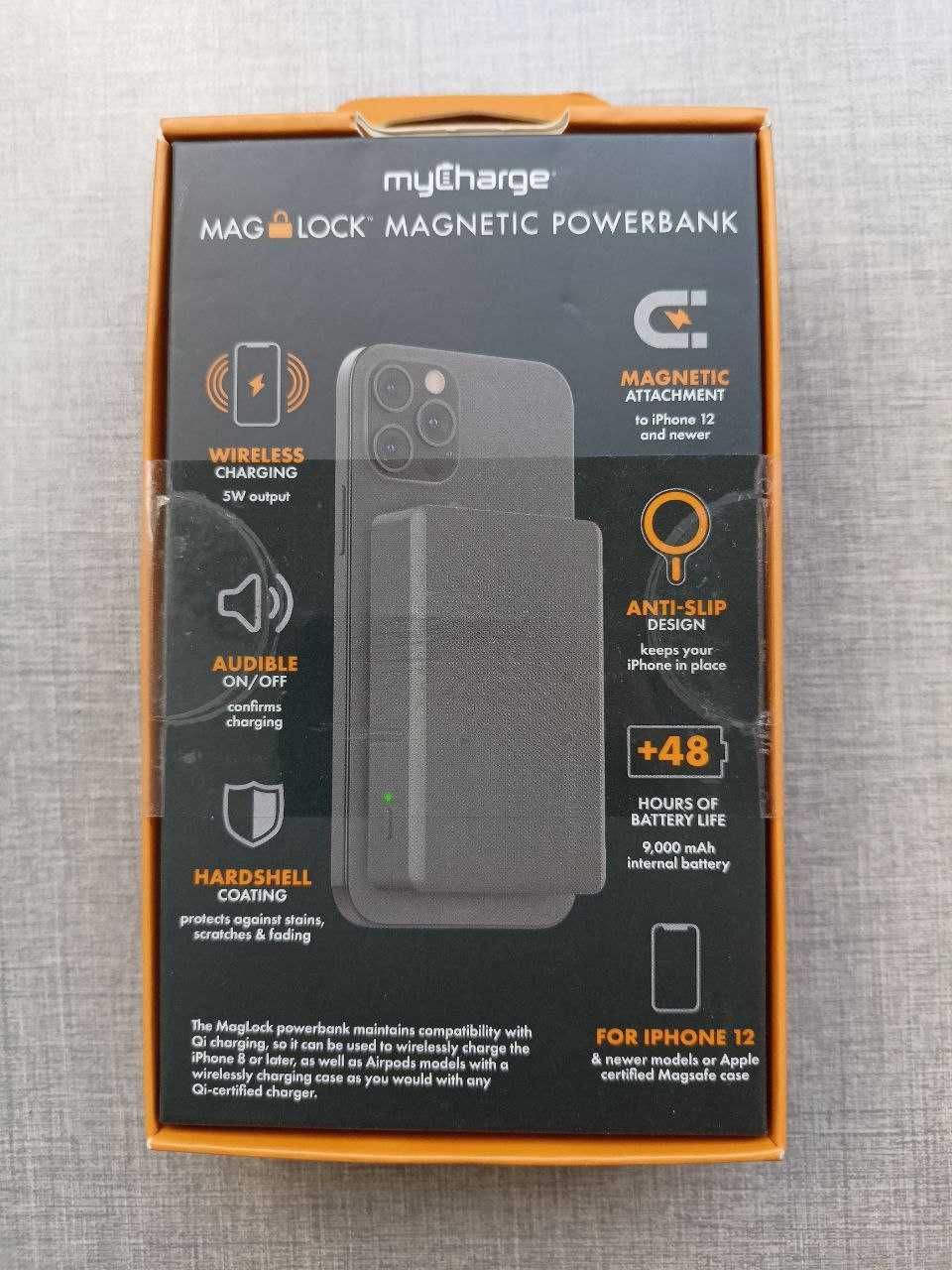 Павербанк Magnetic Powerbank MyCharge Maglock 9000 mAh