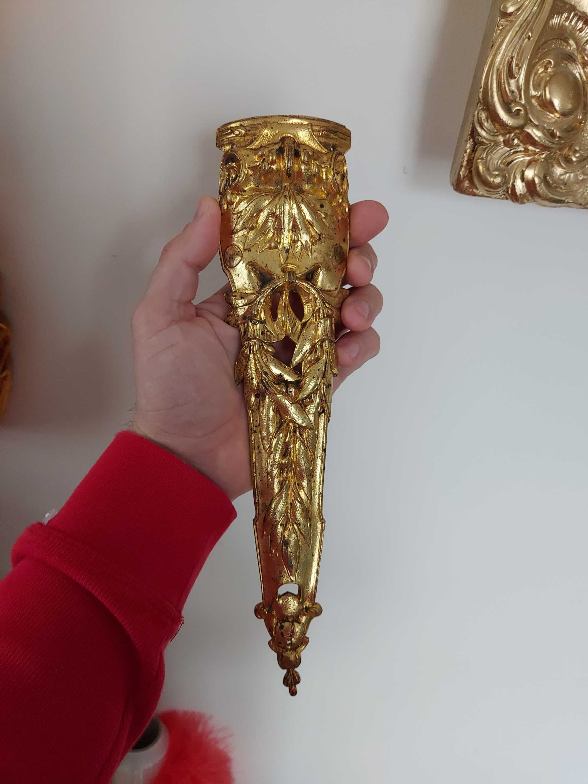 Brąz złocony sygnowane okucia francuskich mebli BOULLE