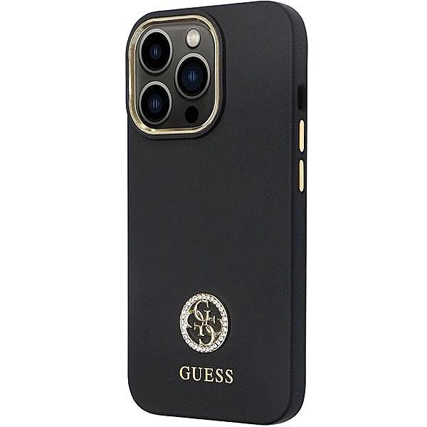 Etui Guess Silicone Logo Strass 4G na iPhone 13 Pro / iPhone 13 - czar