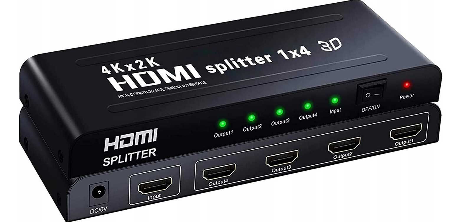 Splitter rozdzielacz HDMI 1x4 4K 3D