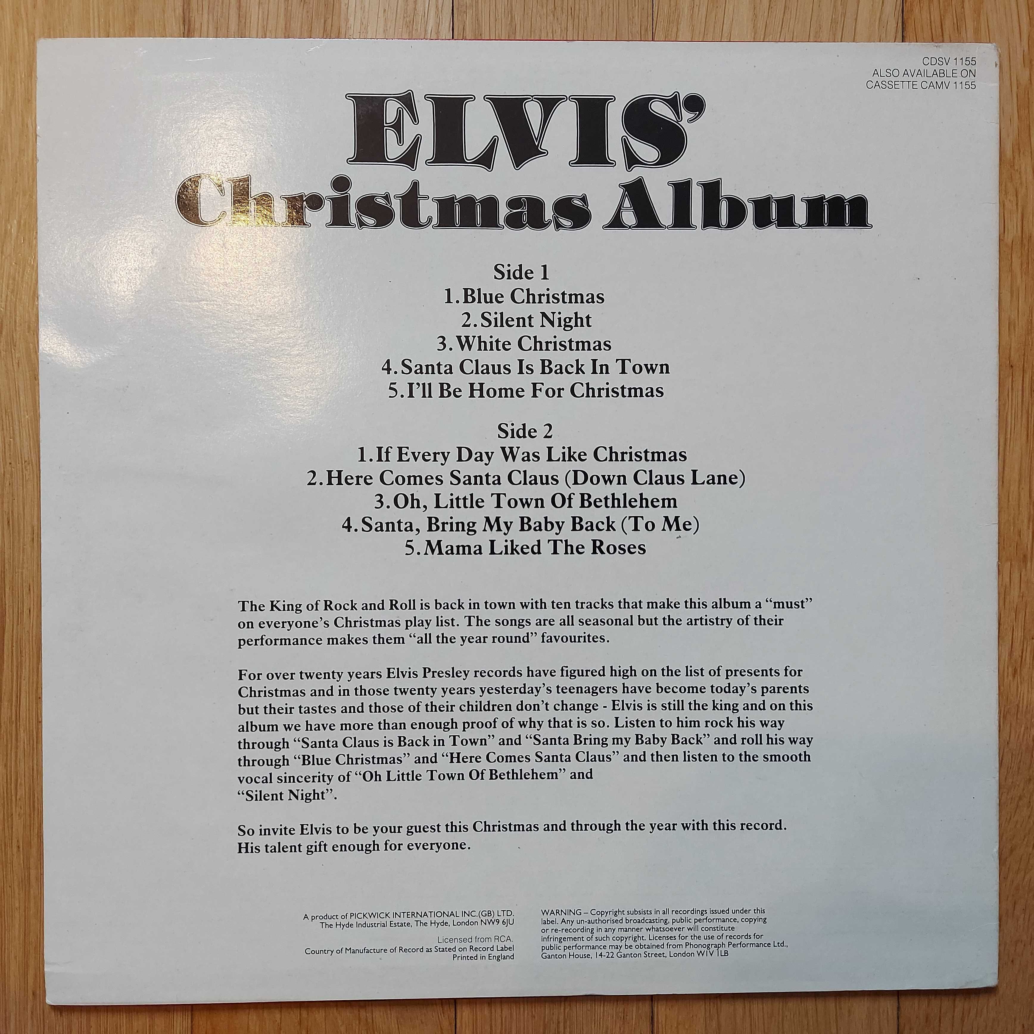 Elvis Presley ‎Elvis' Christmas Album  UK (EX-/VG+)