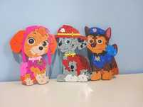 Psi patrol, Chase, Marshall, Skye zestaw, puzzle, drewniane, układanki