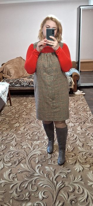 Сукня Сарафан теплий шерсть розмір 54