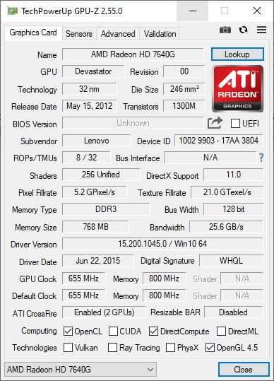 Lenovo G505s: 15,6"HD/AMDA8-4500m/8Gb/AMD7640g_8570M/SSD240Gb/HDD500Gb