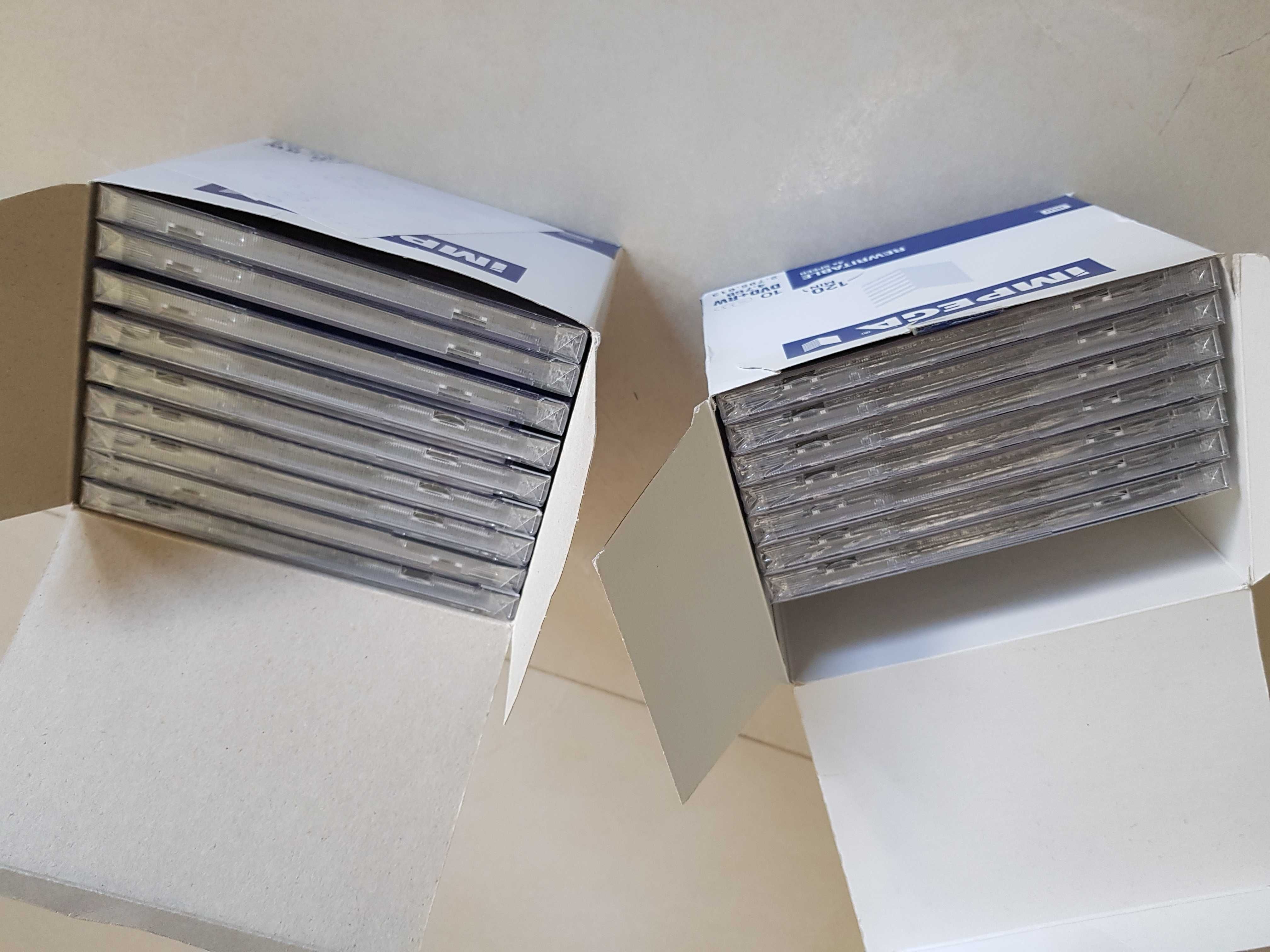 NOWE zafoliowane płyty wielokrotnego zapisu DVD+RW,   CD-RW